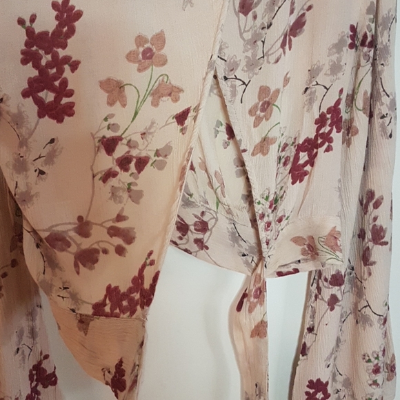 Patron's of Peace cropped back tie top SZ S - Picture 5 of 7